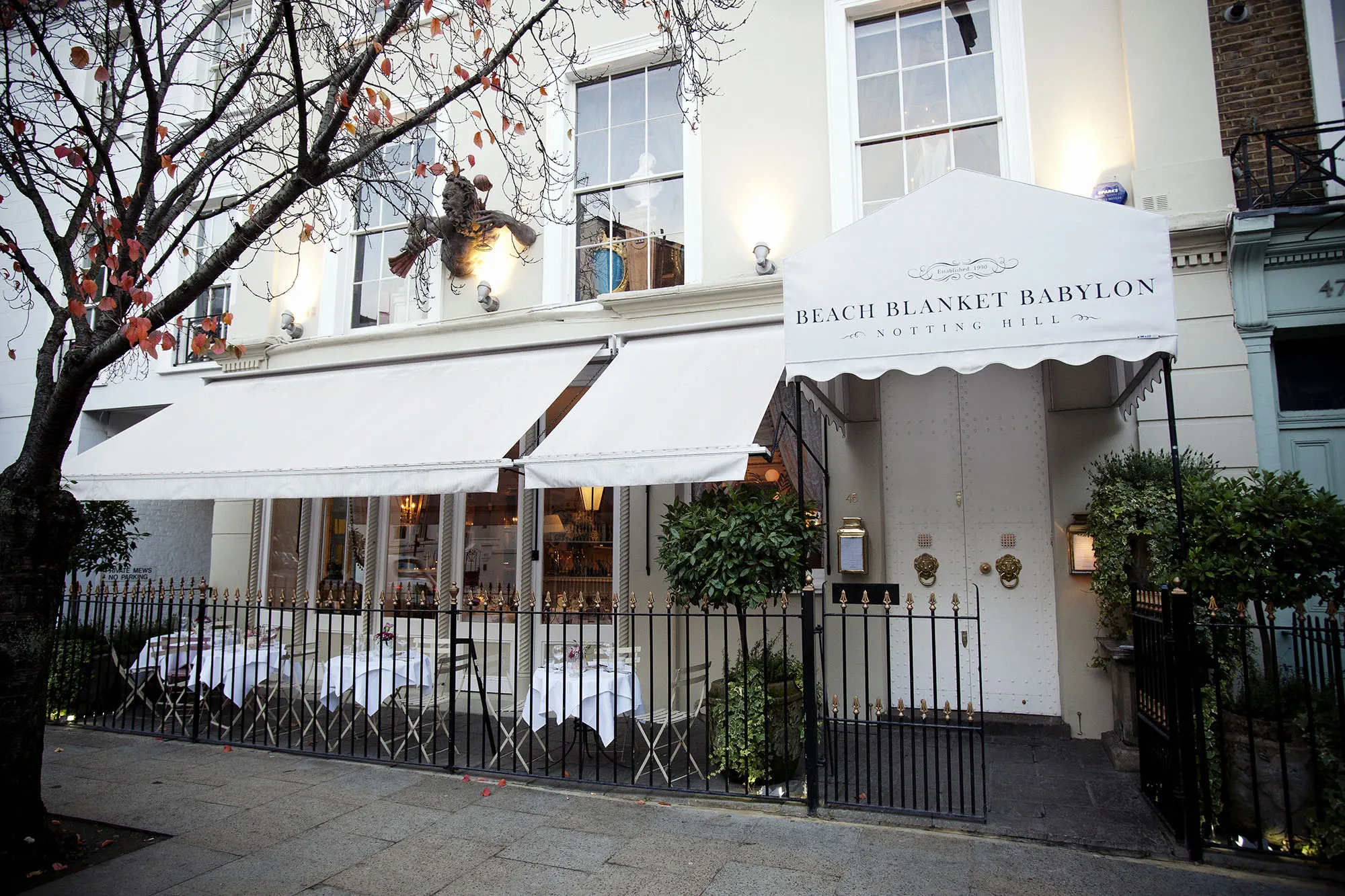 Beach Blanket Babylon. Ornate rooms, intimate tables and the theatrical atmosphere of a London institution.